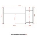 Ver mais imagens de Mesa para Computador Gamer Espaço para 2 Monitores e Cpu Preto/Vermelho