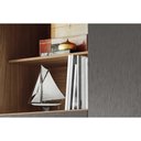 Ver imagem 4 de Cômoda Solteiro Marabá 1.6 c/ 1 Porta 2 Nichos e 6 Gavetas c/ Pés Jatoba/Grafitte - Santos Andir