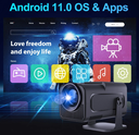 Ver imagem 2 de Umidificador Mini Projetor 720p Portatil 4k Hy320 Cor Preto