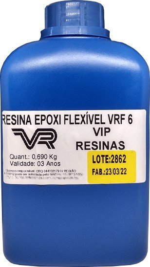 Resina Epóxi Flexível+ Endurecedor Vrf6 1kg Baixa Espessura - 2