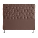 Ver imagem 1 de Cabeceira de Cama Box Paris Queen 160 Cm Botão Strass Suede Rosê Eli Móveis