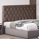 Ver imagem 2 de Cabeceira de Cama Box Paris Queen 160 Cm Botão Strass Suede Rosê Eli Móveis