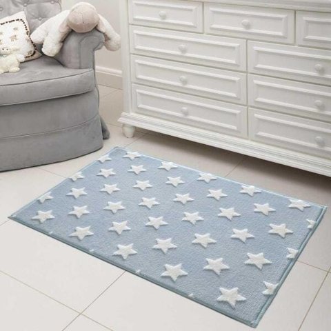 Tapete Infantil Jolitex Mimo Estrela Azul 0,7x1,00M