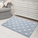 Ver imagem 1 de Tapete Infantil Jolitex Mimo Estrela Azul 0,7x1,00M