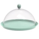 Ver imagem 4 de Kit 3 Porta Bolo Torta 30cm Verde Menta Cúpula Boleira Doces Petiscos Crippa Bubble