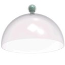 Ver imagem 2 de Kit 3 Porta Bolo Torta 30cm Verde Menta Cúpula Boleira Doces Petiscos Crippa Bubble