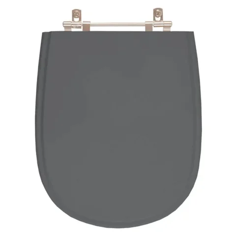 Assento Sanitario Poliester Paris Cinza Quartzo para vaso Ideal Standard