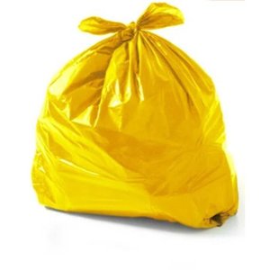 Saco de Lixo Especial 60l 55x60cm Bay Plastic - Amarelo C/ 100un