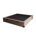 Ver imagem 2 de Cama Báu Box Base Blindado Casal Suede Bege