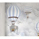 Ver imagem 3 de Papel de Parede Balãozinho Infantil para Quarto de Bebê M² Vr55