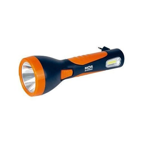 Lanterna Recarregável Power Led 150 Lumens Mor Laranja/Azul
