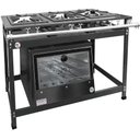 Ver imagem 1 de Fogão Industrial 3 Bocas Duplas Baixa Pressão MR Fogões com Forno P8 Luxo