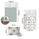 Ver imagem 4 de Jogo de Cama Casal 100% Algodão 180 Fios Nova América - 7898