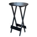 Ver imagem 3 de Kit 6 Jogos de Mesa Bistrô de Madeira com 4 Cadeiras Dobrável Ideal para Bar e Restaurante Preto