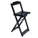 Ver imagem 4 de Kit 6 Jogos de Mesa Bistrô de Madeira com 4 Cadeiras Dobrável Ideal para Bar e Restaurante Preto