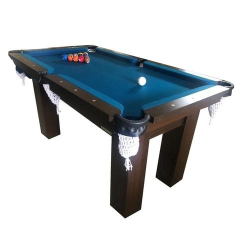 Mesa de sinuca bilhar snooker - base de pedra rm3 - azul petróleo - bilhares engers - 1