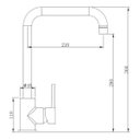 Ver imagem 4 de Torneira Monocomando Cozinha De Mesa Kitchen DOAN ME15