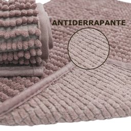 Kit 2 Passadeira Antiderrapante Bolinha 1,00m X 50 Cm Marrom - 5
