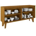 Ver imagem 6 de Conjunto com Buffet Quartzo e Aparador Menphis para Sala de Jantar Henn - Nature/off White