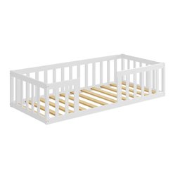 Cama Cercadinho de Chão Solteiro Branco Nemargi - 2