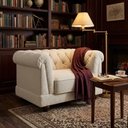 Ver imagem 6 de Poltrona Decorativa Capitone Acorde Pes MDF Boucle Tce 1010 Moll