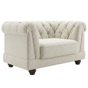 Ver imagem 1 de Poltrona Decorativa Capitone Acorde Pes MDF Boucle Tce 1010 Moll