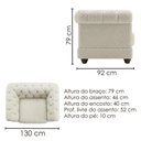 Ver imagem 3 de Poltrona Decorativa Capitone Acorde Pes MDF Boucle Tce 1010 Moll