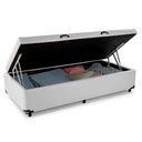 Ver imagem 3 de Cama Box Baú Solteiro Sintético Sereneprime Branco 88x188x44