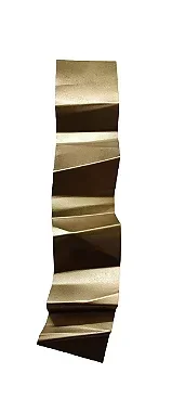 Decoração Escultura de Parede em Aço cor Dourada para Sala, Quarto, Escritório, Residência, Comércio
