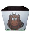 Ver imagem 2 de Caixa Organizadora de Brinquedos Estampada 28x30x28cm Cor:Macaco