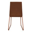 Ver imagem 4 de Kit 3 Cadeiras de Jantar Estofada Lille Base Bronze Veludo Terracota - Montanaris Decor