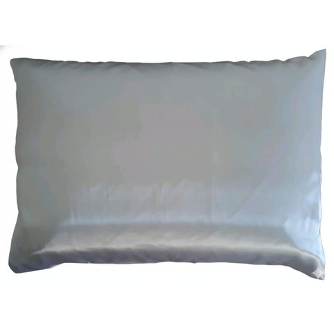 02 Fronha Cetim Antifriz Branca Quarto Travesseiro 68x48