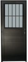 Ver imagem 1 de Porta de Aluminio Postigo Lambril Direita Linha Premium:2,10 X 0,70/preto