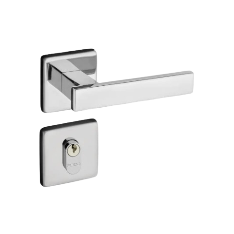 Fechadura Externa Concept Roseta 408-40CE Cromado Pado Pado s/a