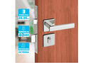Ver imagem 2 de Fechadura Externa Concept Roseta 408-40CE Cromado Pado Pado s/a