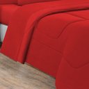 Ver imagem 4 de Kit Edredom + Jogo de Lençol Malha 100% Algodão Gran Moratta 7 Peças Queen - Vermelho-vermelho