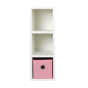Ver imagem 3 de Mesa de Cabeceira Gaveteiro Organibox com 3 Gavetas 18x55x30cm Cor:Rosa