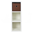 Ver imagem 2 de Mesa de Cabeceira Gaveteiro Organibox com 3 Gavetas 18x55x30cm Cor:Marrom