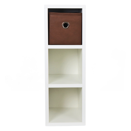 Mesa de Cabeceira Gaveteiro Organibox com 3 Gavetas 18x55x30cm Cor:marrom - 2