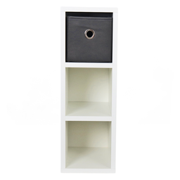 Mesa de Cabeceira Gaveteiro com 3 Gavetas 18x55x30cm - 4
