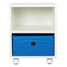Mesa de Cabeceira Gaveteiro Organibox com 2 Gavetas 32x37x30cm - Azul e Amarelo - 2