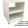 Mesa de Cabeceira Gaveteiro Organibox com 2 Gavetas 32x37x30cm - Azul e Amarelo - 5