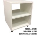 Ver imagem 5 de Mesa de Cabeceira Gaveteiro Organibox com 2 Gavetas 32x37x30cm - Azul e Amarelo