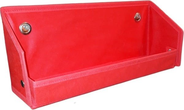 Revisteiro Prateleira Montessoriano em Tecido - 40x15x10 Cm - Vermelho