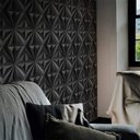 Ver imagem 6 de KIT 4 Placas 3D PVC Preto Decoração Revestimento PREMIUM de Parede e Teto (1m²) - STAR