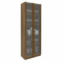 Ver imagem 4 de Kit 2 Cristaleiras Multiuso com 4 Portas de Vidro e 8 Prateleiras