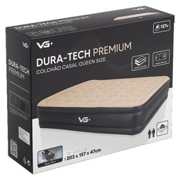 Colchão Inflável Casal Queen Dura Tech Premium Resistente com Bomba Elétrica Embutida Vg Plus 110v - 6