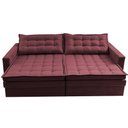 Ver imagem 6 de Sofá sem Caixa Retrátil Baú 2,00m Cama Inbox Secret Suede Velusoft Vinho