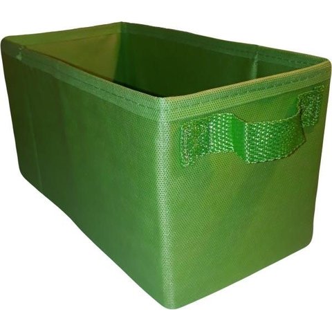 Caixa Colorida 14x14x28 com Alça - Verde Limão - Organibox
