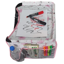 Mesinha Infantil Portátil para Cadeirinha Carro e Carrinho de Bebe Montessoriano Cor:rosa - 2
